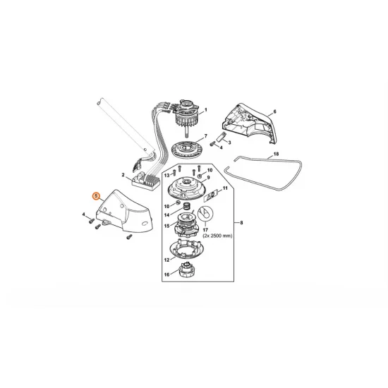 STIHL  Obudowa silnika - prawa strona 4852 602 1202